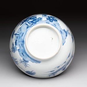 Five Chinese blue and white bowls, Kangxi and later — 照片 19