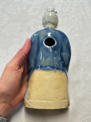 Five Chinese blue and white figures, Qianlong/Jiaqing — photo 15
