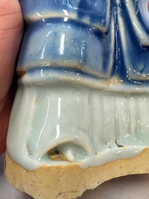 Five Chinese blue and white figures, Qianlong/Jiaqing — photo 17