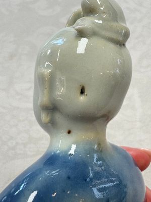 Five Chinese blue and white figures, Qianlong/Jiaqing — photo 21