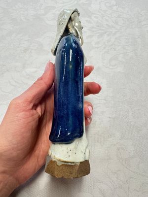 Five Chinese blue and white figures, Qianlong/Jiaqing — photo 30