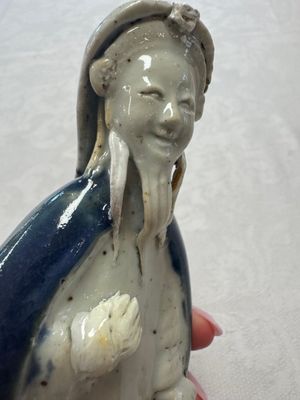 Five Chinese blue and white figures, Qianlong/Jiaqing — photo 32