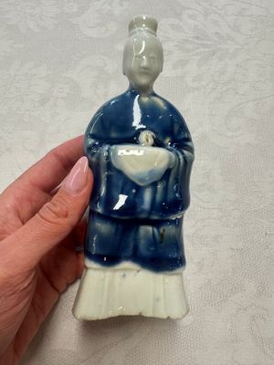 Five Chinese blue and white figures, Qianlong/Jiaqing — photo 38
