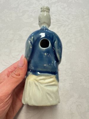 Five Chinese blue and white figures, Qianlong/Jiaqing — photo 40