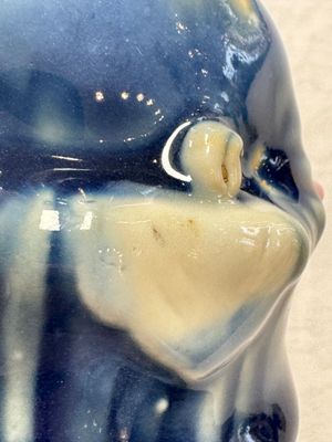 Five Chinese blue and white figures, Qianlong/Jiaqing — photo 42