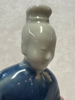 Five Chinese blue and white figures, Qianlong/Jiaqing — photo 43