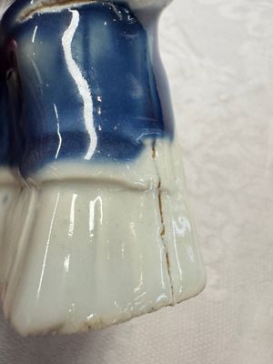 Five Chinese blue and white figures, Qianlong/Jiaqing — photo 46