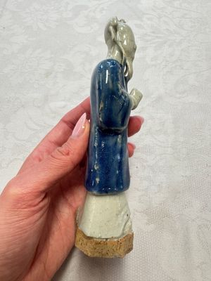 Five Chinese blue and white figures, Qianlong/Jiaqing — photo 52