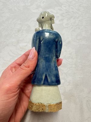 Five Chinese blue and white figures, Qianlong/Jiaqing — photo 53