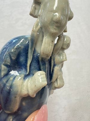 Five Chinese blue and white figures, Qianlong/Jiaqing — photo 55