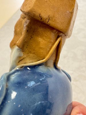 Five Chinese blue and white figures, Qianlong/Jiaqing — photo 8