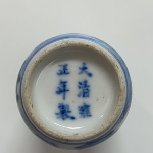 Five Chinese blue and white, iron- and copper-red snuff bottles, 19th C. — photo 11