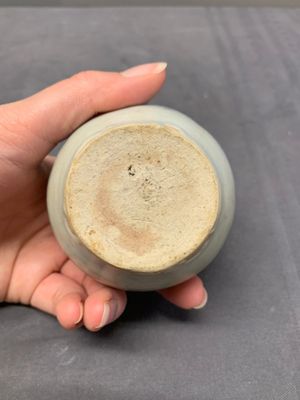 Five Chinese blue and white jarlets and three russet-splashed Longquan celadon jarlets, Yuan/Ming — photo 43