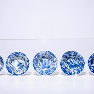 Five Chinese blue and white kraak porcelain bowls, Ming, Wanli — 照片 6