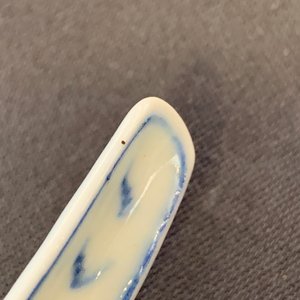 Five Chinese blue and white 'landscape' spoons, 19th C. — photo 8