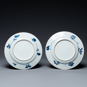 Five Chinese blue and white plates with boys, Kangxi — photo 5