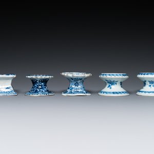 Five Chinese blue and white salts, Kangxi — 照片 3