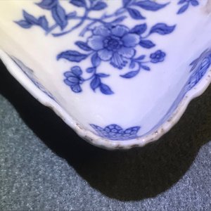 Five Chinese blue and white shell-shaped trays, Qianlong — 照片 8