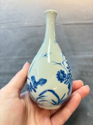 Five Chinese blue and white vases, jade 玉 marks, Kangxi and later — 照片 2