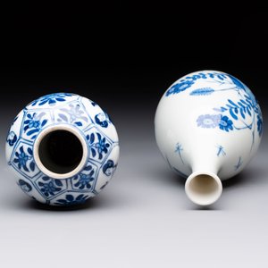 Five Chinese blue and white vases, jade 玉 marks, Kangxi and later — 照片 12