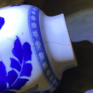 Five Chinese blue and white vases, Kangxi — photo 21