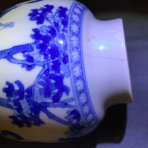 Five Chinese blue and white vases, Kangxi — photo 23