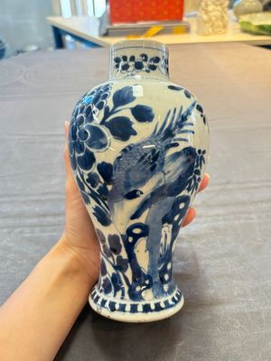 Five Chinese blue and white vases, Kangxi/Qianlong — 照片 11