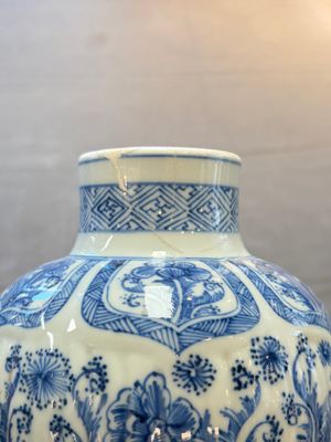 Five Chinese blue and white vases, Kangxi/Qianlong — 照片 19