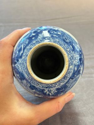 Five Chinese blue and white vases, Kangxi/Qianlong — 照片 27