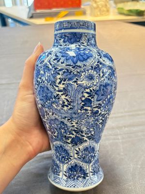 Five Chinese blue and white vases, Kangxi/Qianlong — 照片 35