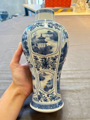Five Chinese blue and white vases, Kangxi/Qianlong — 照片 4