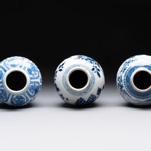 Five Chinese blue and white vases, Kangxi/Qianlong — 照片 6