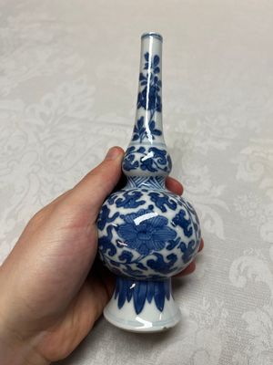 Five Chinese blue and white wares, three silver-mounted, Kangxi — photo 39