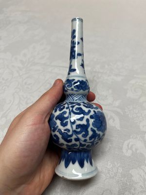 Five Chinese blue and white wares, three silver-mounted, Kangxi — photo 40
