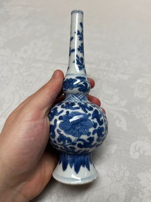 Five Chinese blue and white wares, three silver-mounted, Kangxi — photo 41