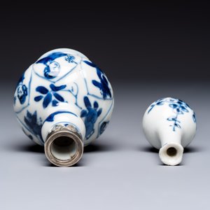 Five Chinese blue and white wares, three silver-mounted, Kangxi — photo 6