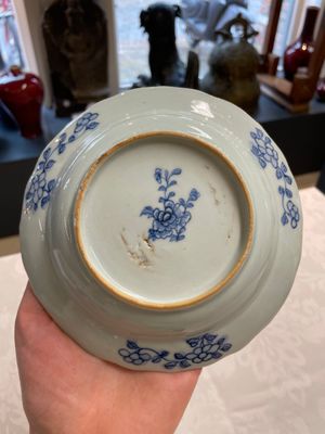 Five Chinese blue and white 'Xi Xiang Ji' plates, Qianlong — foto 14