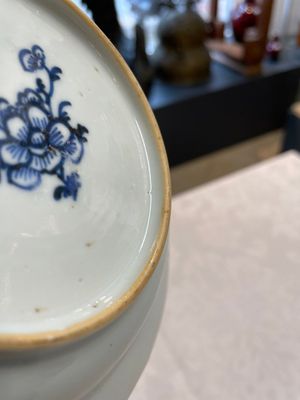 Five Chinese blue and white 'Xi Xiang Ji' plates, Qianlong — foto 5
