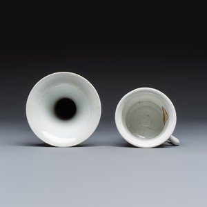 Five Chinese blue, white and famille rose wares — photo 14