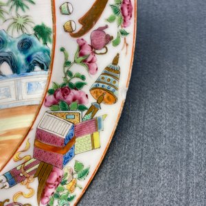Five Chinese Canton famille rose dishes, 19th C. — 照片 6