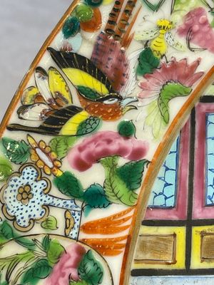 Five Chinese Canton famille rose plates with narrative design, 19th C. — photo 11