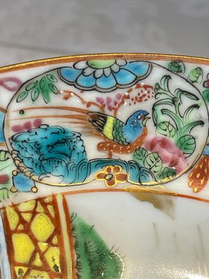 Five Chinese Canton famille rose plates with narrative design, 19th C. — photo 2