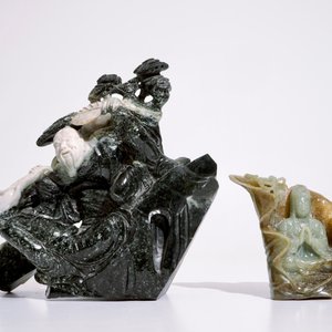 Five Chinese carved jadeite groups, 20th C. — 照片 2
