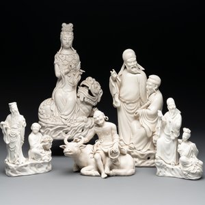 Five Chinese Dehua blanc de Chine groups, 20th C. — photo 1
