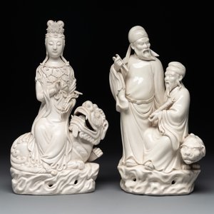 Five Chinese Dehua blanc de Chine groups, 20th C. — photo 6