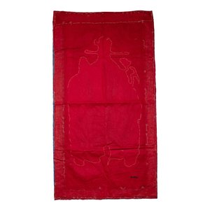 Five Chinese embroidered silk cloths with phoenixes, Buddhist lions and Sanxing, 19/20th C. — photo 3