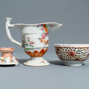 Five Chinese famille rose and iron-red wares, Kangxi/Qianlong — photo 2