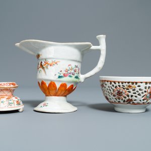 Five Chinese famille rose and iron-red wares, Kangxi/Qianlong — photo 4