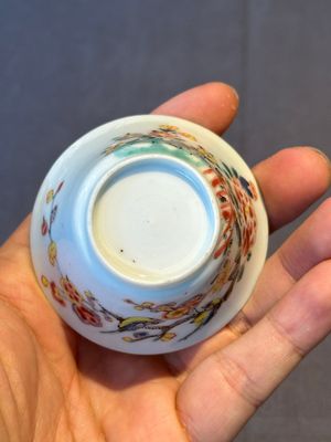 Five Chinese famille rose cups and saucers with horses, birds and flowers, Yongzheng/Qianlong — 照片 53