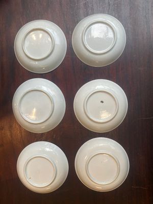 Five Chinese famille rose cups and six saucers with floral decor, Yongzheng/Qianlong — foto 7